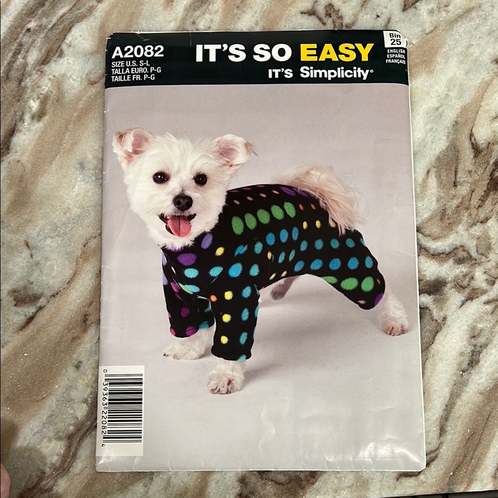 Simplicity Polka Dot Dog Outfit - Black with Multicolor Dots